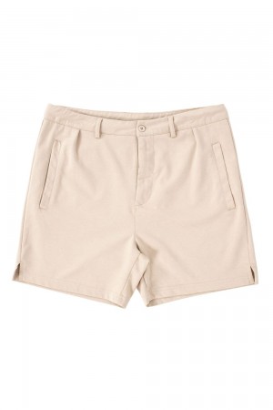 Beige Young LA 145 Casual Chino Shorts NZ | 6438971-AU