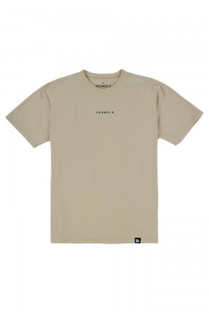 Beige Young LA 401 Essential Jacked Tees NZ | 5807926-WV