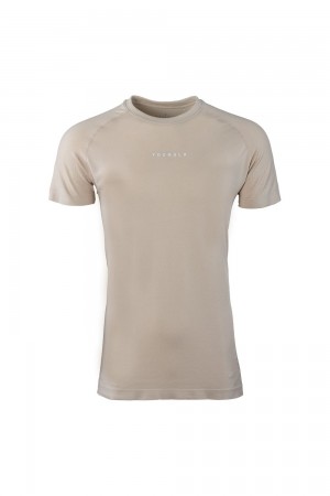 Beige Young LA 454 New Gen Compression Tee NZ | 2047813-GN