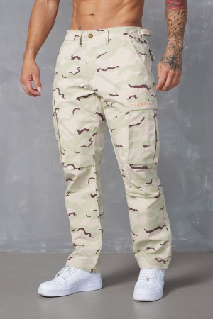 Beige Young LA 602 - Camo Tactical Cargos NZ | 1285967-BR