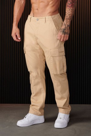 Beige Young LA 616 - Suburban Twill Cargos NZ | 2759314-OD