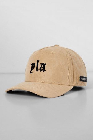 Beige Young LA 915 - Yla Suede Hats NZ | 0162948-JW