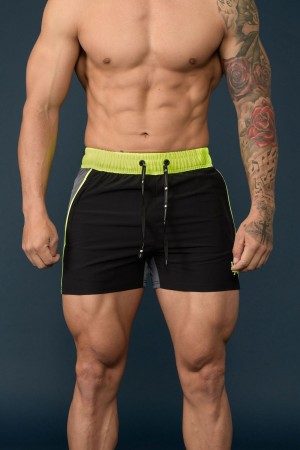 Black Young LA 101 Bodybuilding Short Shorts NZ | 3918657-CM