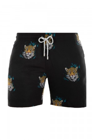 Black Young LA 128 Abstract Swim Shorts '22 NZ | 9826317-LZ