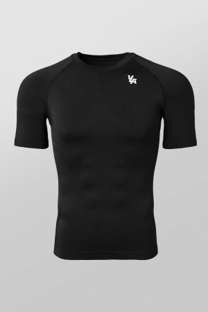 Black Young LA 477 - Combat Compression Tees NZ | 6295408-ZA