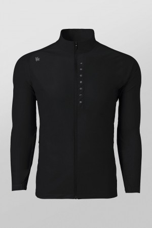 Black Young LA 5052 - Morning Run Zip-Up NZ | 3527490-ZO