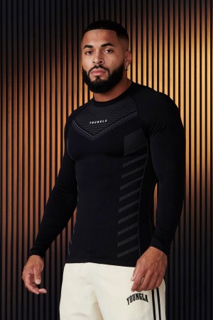 Black Young LA 833 - Superhero Compression Longsleeves NZ | 8709513-VH