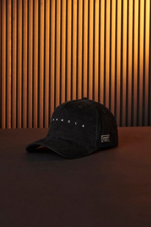 Black Young LA 925 - Corduroy Hats NZ | 5803149-RC