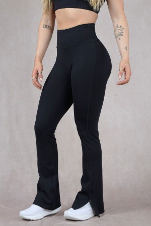 Black Young LA W213 - Asana Flare Leggings NZ | 6235471-HE