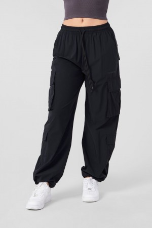 Black Young LA W219 Travel Cargo Joggers NZ | 7502193-NM