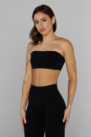 Black Young LA W333 Seamless Curve Bandeau NZ | 3916574-VL