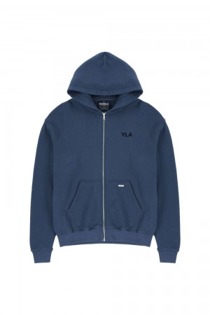 Blue Young LA 515 Monarch Zip-Up Hoodie NZ | 6731854-HP