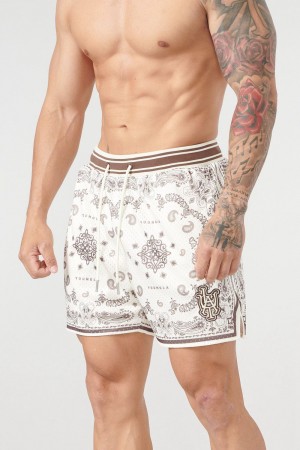 Brown Young LA 132 Infamous Bandana Shorts NZ | 4321079-NS