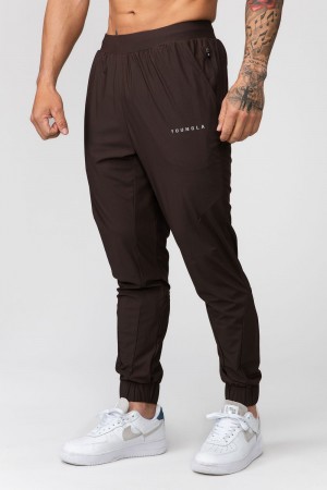 Brown Young LA 237 Nylon Training Joggers NZ | 6957041-BR