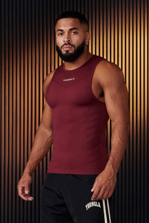 Burgundy Young LA 343 - Supervillain Compression Tanks NZ | 5147820-TU