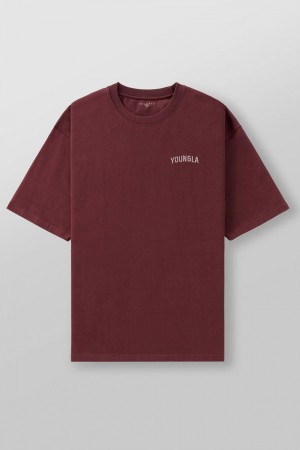 Burgundy Young LA 4017 - Minimal Tees NZ | 5478260-LO