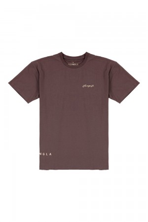 Burgundy Young LA 414 Signature Tees NZ | 7156802-SK