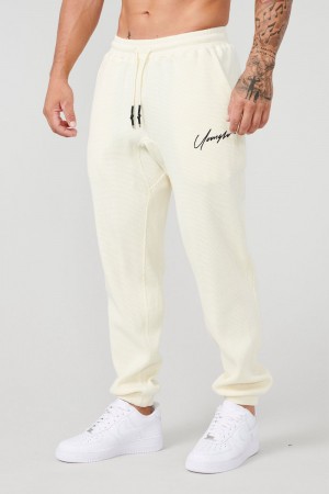 Cream Young LA 207 Cozy Thermal Joggers NZ | 4370186-YW