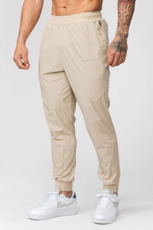 Cream Young LA 237 Nylon Training Joggers NZ | 2091743-YP