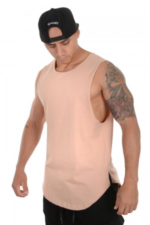 Cream Young LA 308 Muscle Tanks NZ | 9184560-HZ