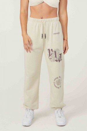 Cream Young LA W224 Rose Joggers NZ | 9367142-MQ