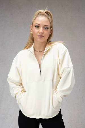 Cream Young LA W504 Throwback Pullover NZ | 1649285-QU