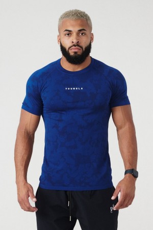 Dark Blue Young LA 437 Digital Compression Tees NZ | 3625970-HP