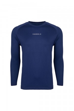 Dark Blue Young LA 823 New Gen Compression Longsleeves NZ | 6840127-HG