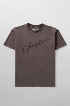 Dark Brown Young LA 479 - Tonal Tees NZ | 8392156-EZ