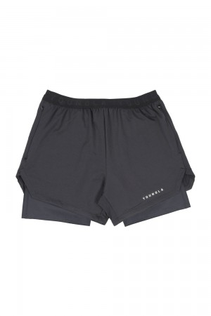 Dark Grey Young LA 129 Trilogy Compression Shorts NZ | 4921358-OB