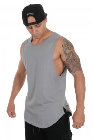 Grey Young LA 308 Muscle Tanks NZ | 9613520-RF