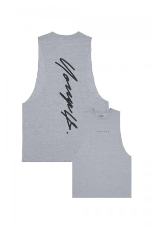 Grey Young LA 323 Autograph Delt Tanks NZ | 7352418-AJ