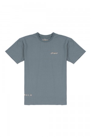 Light Blue Young LA 414 Signature Tees NZ | 0417652-FH