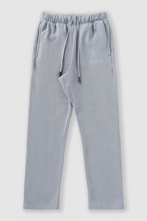 Light Grey Young LA 2078 - Minimal No Cuff Joggers NZ | 1204798-SH