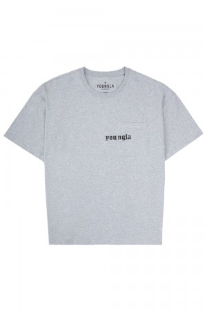 Light Grey Young LA 416 Eternal Pocket Tees NZ | 6271984-DN