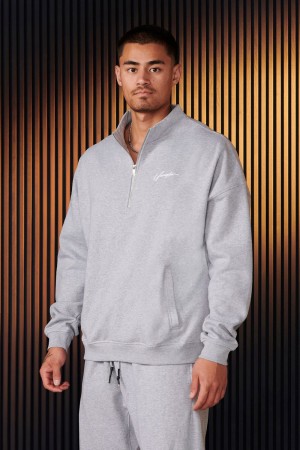 Light Grey Young LA 520 - Sunday Quarter Zips NZ | 1249367-VM