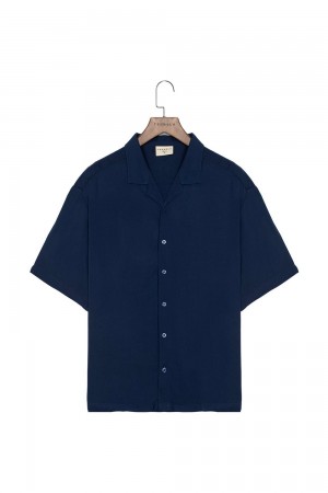 Navy Young LA 444 - Tulum Shirts NZ | 2437951-BL