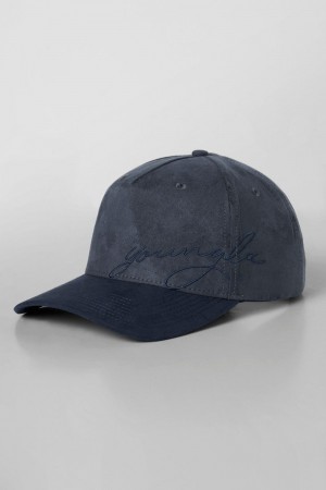 Navy Young LA 937 - Suede Signature Hats NZ | 5463280-XP