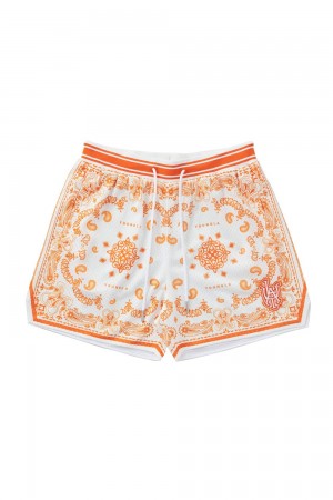 Orange Young LA 132 Infamous Bandana Shorts NZ | 0579634-XY