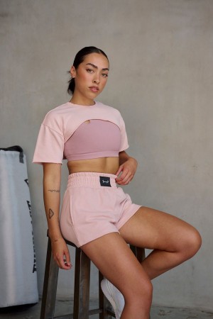 Pink Young LA W410 - Cut Out Tee NZ | 4901723-CR