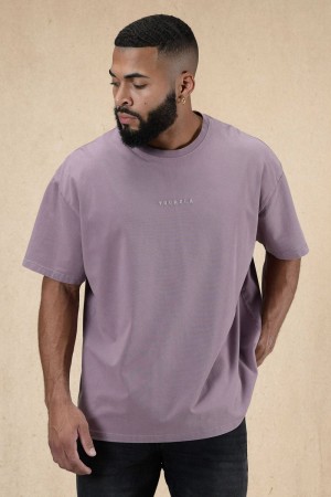 Purple Young LA 420 Essential Oversized Tee NZ | 5178943-OT