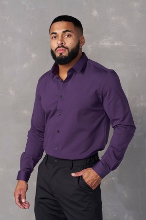 Purple Young LA 803 - Formal Dress Shirts NZ | 7938640-PO