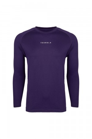 Purple Young LA 823 New Gen Compression Longsleeves NZ | 1674830-LQ