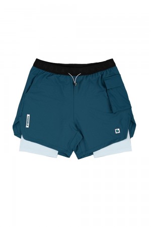 Teal Young LA 121 Performance Line Compression Shorts NZ | 0967831-LB