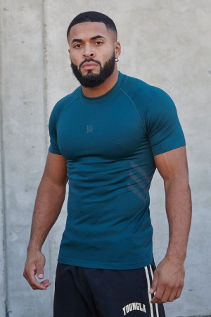 Teal Young LA 425 - Iron Compression Tees NZ | 0851769-HD