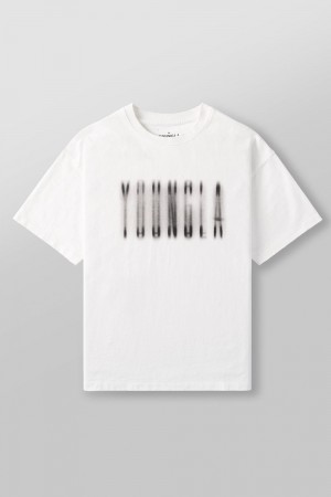 White Young LA 4075 - Blurry Heavyweight Tee NZ | 4385061-QH