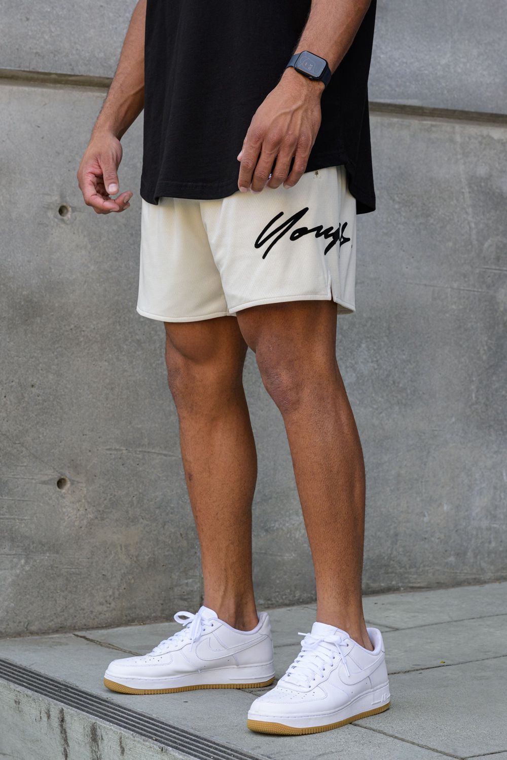 Beige Young LA 115 Signature Shorts NZ | 6201749-TP