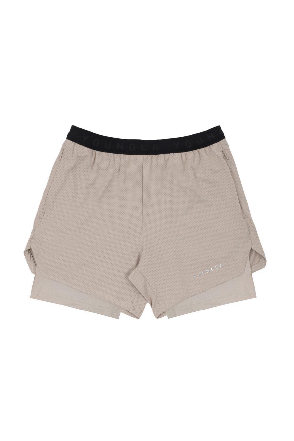 Beige Young LA 129 Trilogy Compression Shorts NZ | 2758309-JH