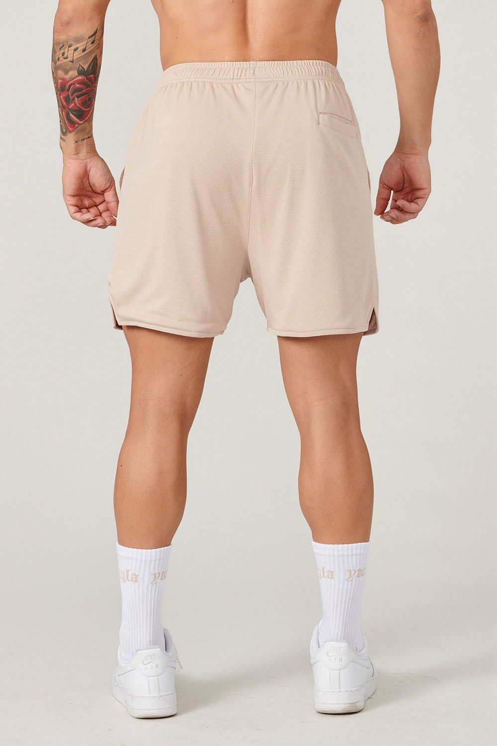 Beige Young LA 134 Game-Time Shorts & Socks Set NZ | 1506379-PM