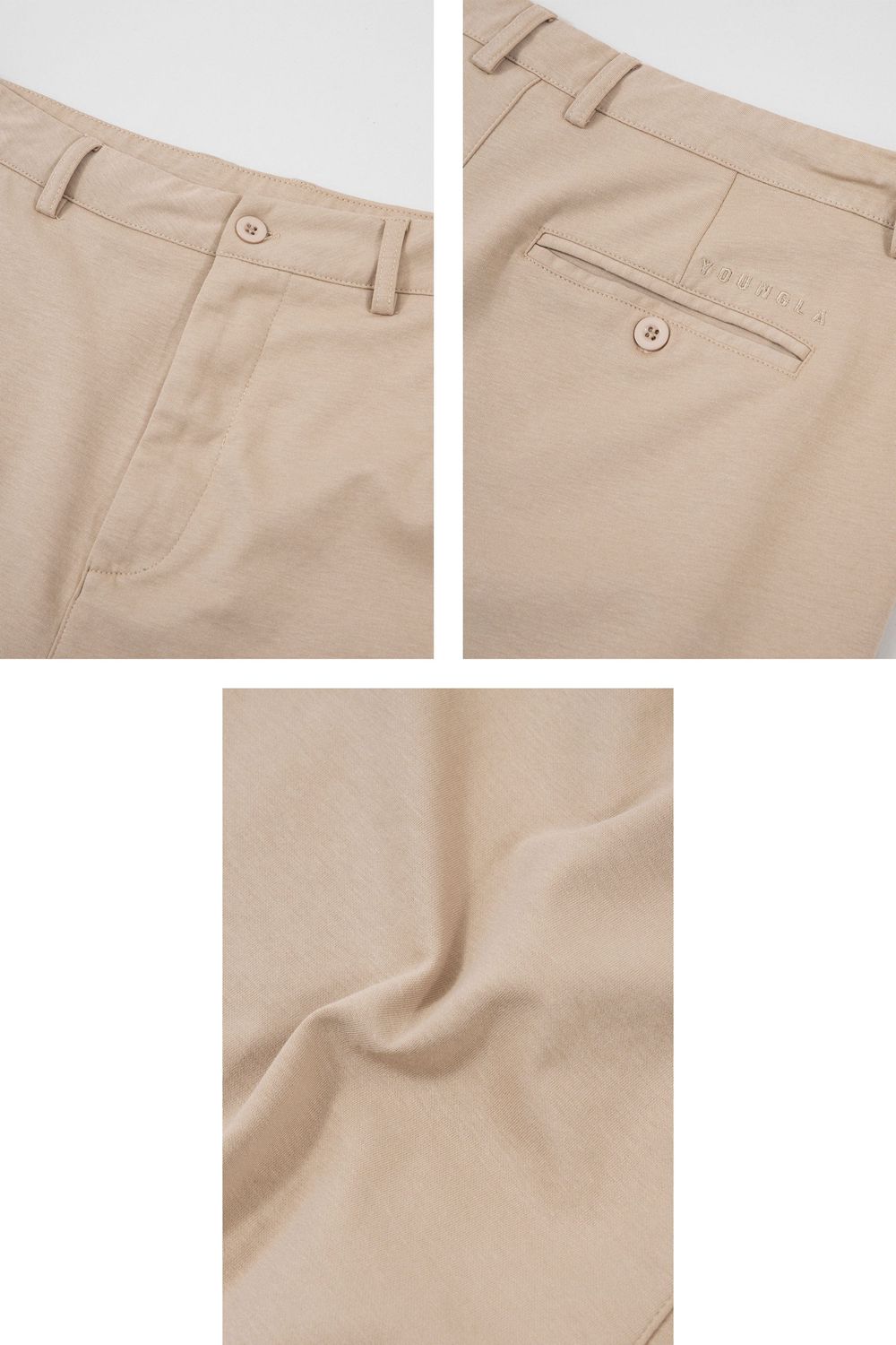 Beige Young LA 145 Casual Chino Shorts NZ | 6438971-AU